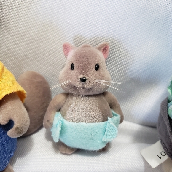 Lil Woodzeez Flocked Figures Bustleberry Squirrel Dad And Baby And Moosical Cow - Picture 3 of 9